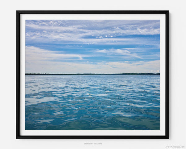 Torch Lake Deep Water, Torch Lake Michigan Fine Art Photography Print