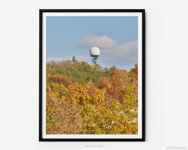 Mount Baldhead Radar Tower In Fall, Saugatuck Michigan Fine Art Photography Print