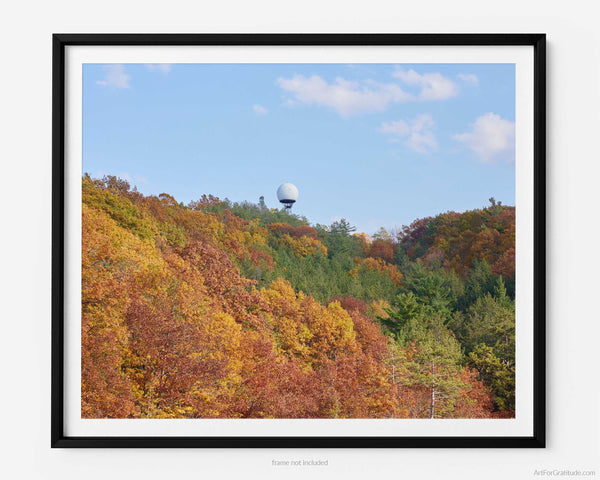 Mount Baldhead Radar Tower in Fall, Saugatuck Michigan Fine Art Photography Print