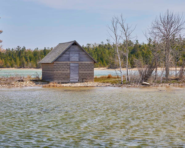 Rustic Jackson Harbor House, Door County Wisconsin Fine Art Photography Print