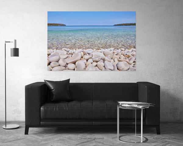 Schoolhouse Beach, Door County Wisconsin Fine Art Canvas Print