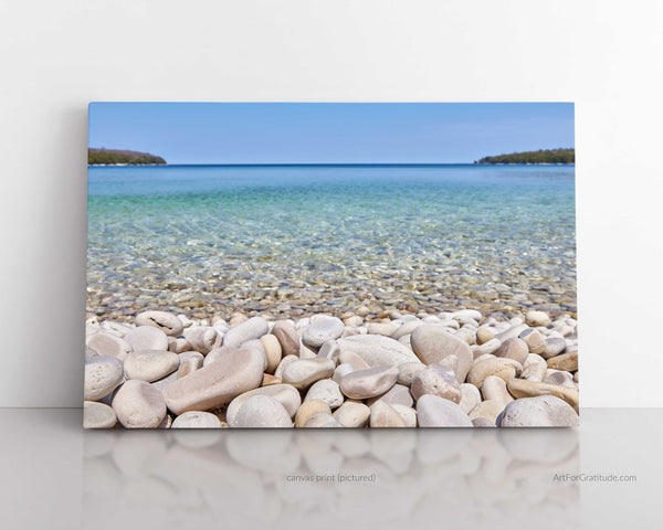 Schoolhouse Beach, Door County Wisconsin Fine Art Canvas Print