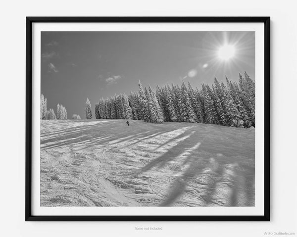 Wild Card Ski Run At Vail Ski Resort, Vail Colorado Fine Art Photography Print