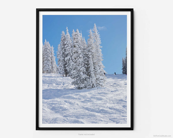 Wild Card Black Diamond Run At Vail Ski Resort, Vail Colorado Fine Art Photography Print