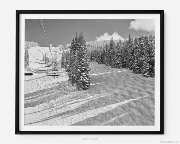 Wild Card & Showboat Runs At Vail Ski Resort, Vail Colorado Fine Art Photography Print