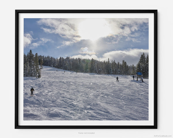 Showboat Ski Run At Vail Ski Resort, Vail Colorado Fine Art Photography Print