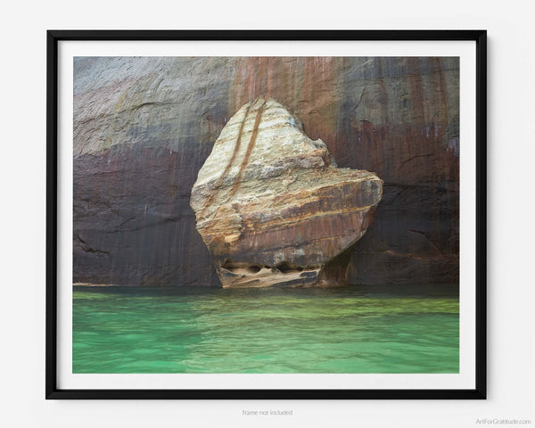 Mitten Rock, Pictured Rocks Michigan Fine Art Photography Print